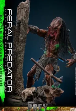 Predator: Prey Figura Movie Masterpiece 1/6 Feral Predator (Battle Damaged Version) 37 cm