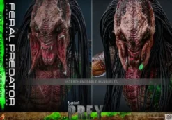 Predator: Prey Figura Movie Masterpiece 1/6 Feral Predator (Battle Damaged Version) 37 cm