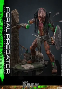 Predator: Prey Figura Movie Masterpiece 1/6 Feral Predator (Battle Damaged Version) 37 cm