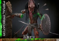 Predator: Prey Figura Movie Masterpiece 1/6 Feral Predator (Battle Damaged Version) 37 cm