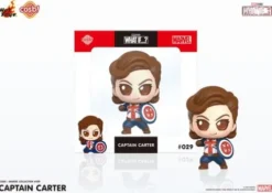 ¿Qué pasaría si…? Minifigura Cosbi Captain Carter 8 cm