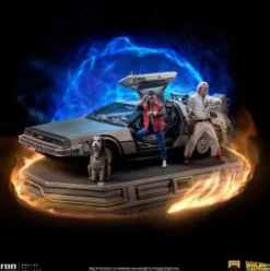 Regreso al Futuro Estatua 1/10 Art Scale DeLorean Full Set 23 cm