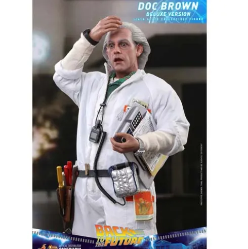 Regreso al futuro Figura Movie Masterpiece 1/6 Doc Brown (Deluxe Version) 30 cm Hot Toys