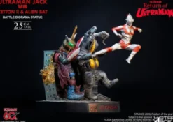 Return of Ultraman Estatua 1/8 Ultraman Jack vs Zetton II & Alien Bat Battle scene 25 cm