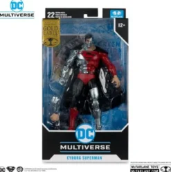 Revenge of the Green Lanterns DC Multiverse Figura Cyborg Superman (Gold Label) 18 cm