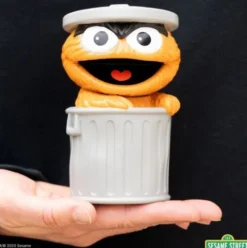 Sesame Street Figura Soft Vinyl FUN! FUN! Oscar the Grouch (Orange) 13 cm