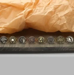 Set De Anillos Juego De Tronos Escudo Casas