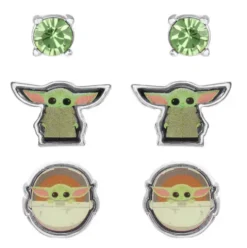 Set 3 Pares de pendientes Baby Yoda Star Wars