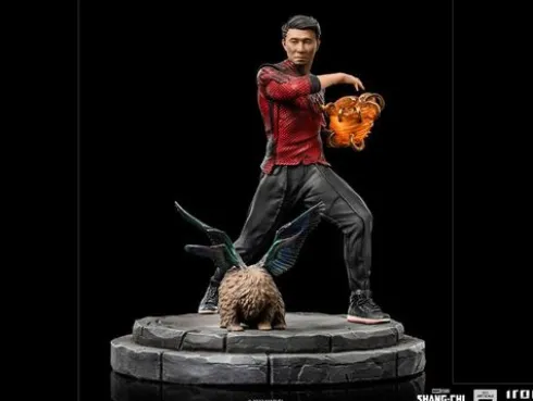 Shang-Chi y la leyenda de los Diez Anillos Estatua BDS Art Scale 1/10 Shang-Chi & Morris 19 cm
