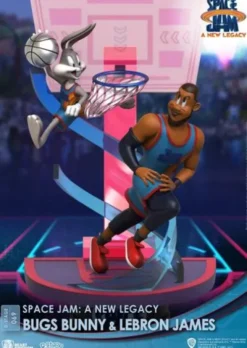 Space Jam: A New Legacy Diorama PVC D-Stage Bugs Bunny & Lebron James New Version 15 cm