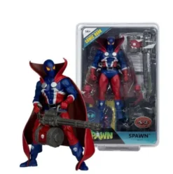 Spawn Page Punchers Figura Spawn 1977 Red and Blue (Chase) Red Platinum Edition 18 cm