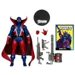 Spawn Page Punchers Figura Spawn 1977 Red and Blue (Chase) Red Platinum Edition 18 cm