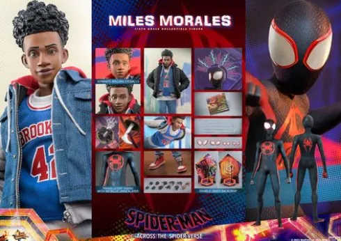 Spider-Man: Cruzando el Multiverso Figura Movie Masterpiece 1/6 Miles Morales 29 cm