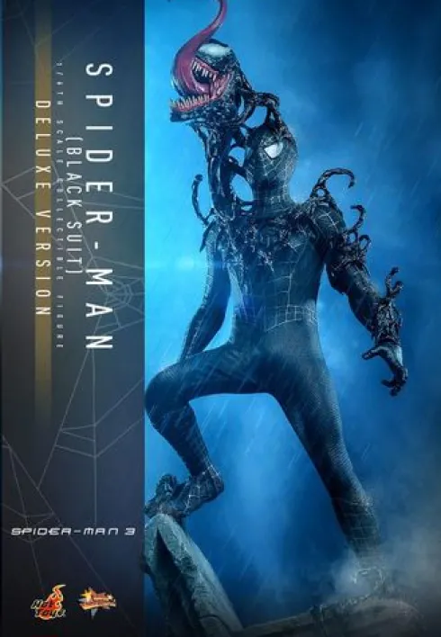 Spider-Man 3 Figura Movie Masterpiece 1/6 Spider-Man (Black Suit) (Deluxe Version) 30 cm