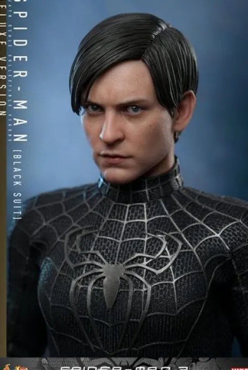 Spider-Man 3 Figura Movie Masterpiece 1/6 Spider-Man (Black Suit) (Deluxe Version) 30 cm