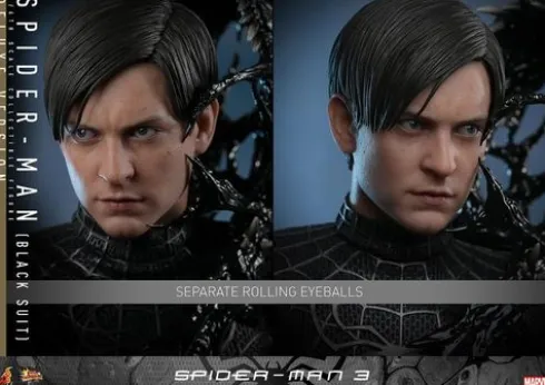 Spider-Man 3 Figura Movie Masterpiece 1/6 Spider-Man (Black Suit) (Deluxe Version) 30 cm
