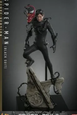 Spider-Man 3 Figura Movie Masterpiece 1/6 Spider-Man (Black Suit) (Deluxe Version) 30 cm