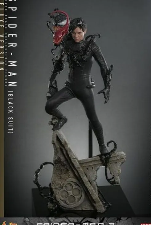 Spider-Man 3 Figura Movie Masterpiece 1/6 Spider-Man (Black Suit) (Deluxe Version) 30 cm