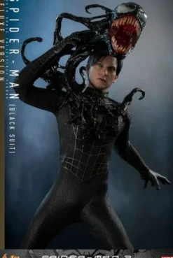 Spider-Man 3 Figura Movie Masterpiece 1/6 Spider-Man (Black Suit) (Deluxe Version) 30 cm