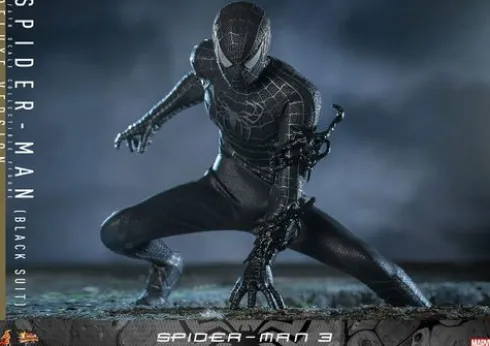 Spider-Man 3 Figura Movie Masterpiece 1/6 Spider-Man (Black Suit) (Deluxe Version) 30 cm