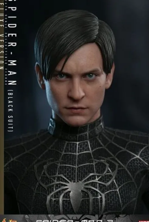 Spider-Man 3 Figura Movie Masterpiece 1/6 Spider-Man (Black Suit) (Deluxe Version) 30 cm