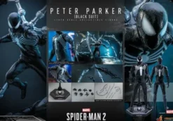 Spider-Man 2 Figura Video Game Masterpiece 1/6 Peter Parker (Black Suit) 30 cm