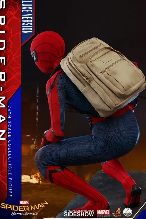 Spider-Man: Homecoming Figura Quarter Scale Series 1/4 Spider-Man Deluxe Version Hot Toys 44 cm