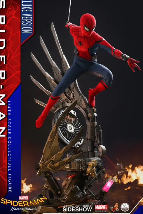 Spider-Man: Homecoming Figura Quarter Scale Series 1/4 Spider-Man Deluxe Version Hot Toys 44 cm