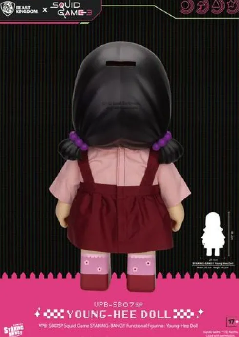 Squid Game Syaking Bang Figura/Hucha Young-Hee Doll Season 3 48 cm