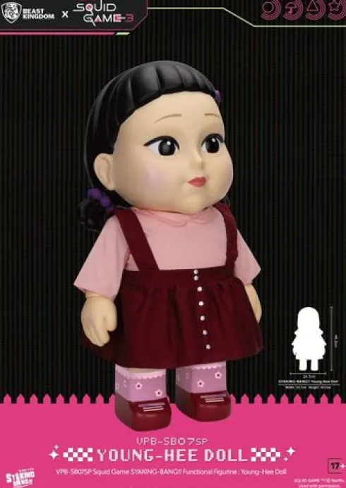 Squid Game Syaking Bang Figura/Hucha Young-Hee Doll Season 3 48 cm