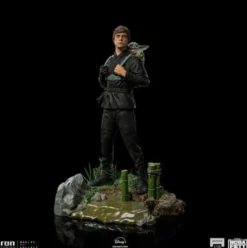 Star Wars Book of Boba Fett Estatua 1/10 Art Scale Luke Skywalker & Grogu Training 20 cm