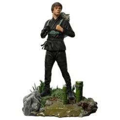 Star Wars Book of Boba Fett Estatua 1/10 Art Scale Luke Skywalker & Grogu Training 20 cm
