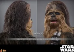 Star Wars: El Imperio Contraataca Figura Movie Masterpiece 1/6 Chewbacca con C-3PO desmontado