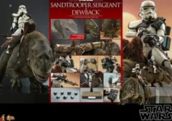 Star Wars Episode IV Pack de 2 Figuras 1/6 Sandtrooper Sergeant & Dewback 30 cm