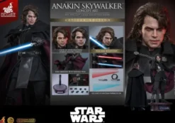 Star Wars Episodio III: La Venganza de los Sith Movie Masterpiece Figura 1/6 Anakin Skywalker (Concept Art Version) (Artisan Edition) Hot Toys Exclusive 31 cm