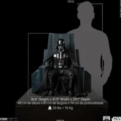 Star Wars Estatua Legacy Replica 1/4 Darth Vader on Throne 81 cm