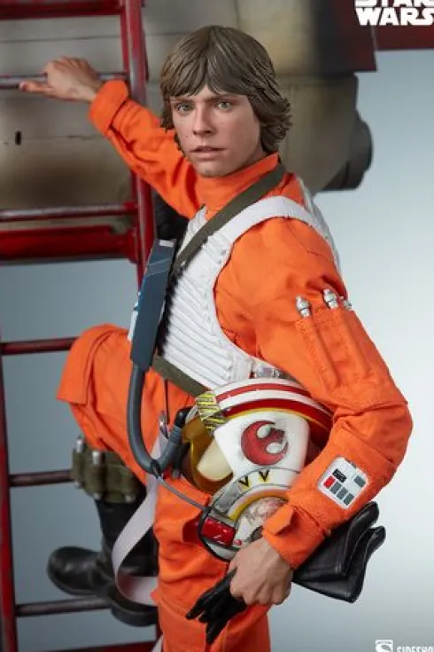 Star Wars Estatua Premium Format Sideshow Luke Skywalker & X-Wing: Red Five