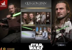 Star Wars: La Amenaza Fantasma Movie Masterpiece Figura 1/6 Qui-Gon Jinn (Artisan Edition) Hot Toys Exclusive 32 cm