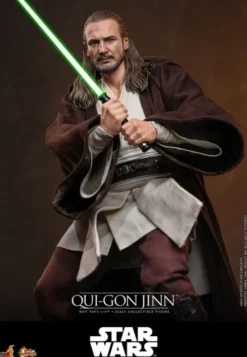 Star Wars: La Amenaza Fantasma Movie Masterpiece Figura 1/6 Qui-Gon Jinn (Artisan Edition) Hot Toys Exclusive 32 cm