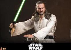Star Wars: La Amenaza Fantasma Movie Masterpiece Figura 1/6 Qui-Gon Jinn (Artisan Edition) Hot Toys Exclusive 32 cm
