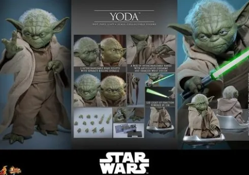 Star Wars: La Venganza de los Sith Movie Masterpiece Figura 1/6 Yoda 14 cm