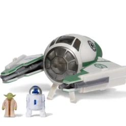 Star Wars Nave 8cm Jedi Starfighter de Yoda y Figuras