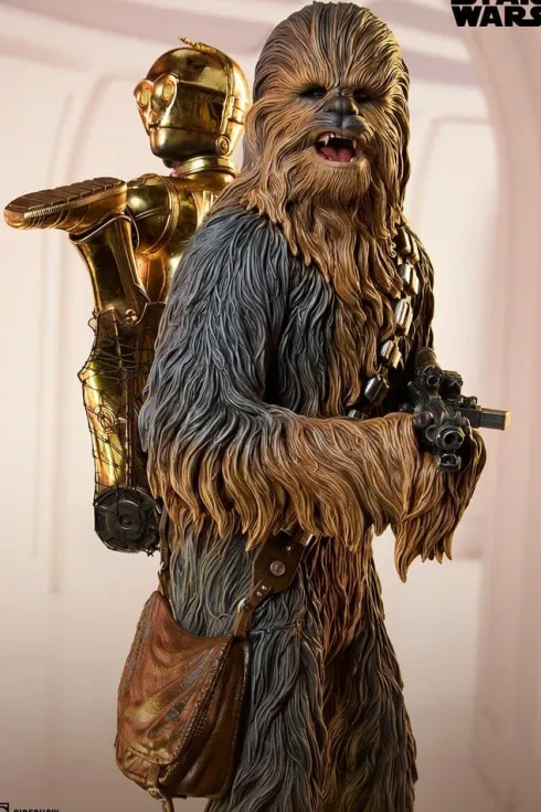 Star Wars Premium Format Estatua Chewbacca and C-3PO 63 cm