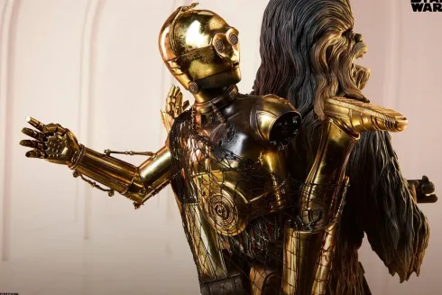 Star Wars Premium Format Estatua Chewbacca and C-3PO 63 cm