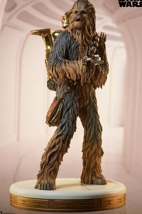 Star Wars Premium Format Estatua Chewbacca and C-3PO 63 cm