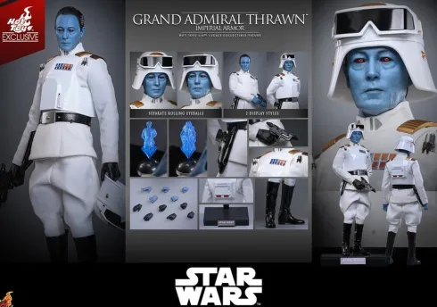 Star Wars: Rebels Television Masterpiece Figura 1/6 Grand Admiral Thrawn (Imperial Armor) Hot Toys Exclusive 32 cm