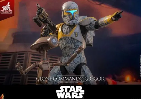 Star Wars: The Clone Wars Figura 1/6 Clone Commando Gregor Hot Toys Exclusive 30 cm
