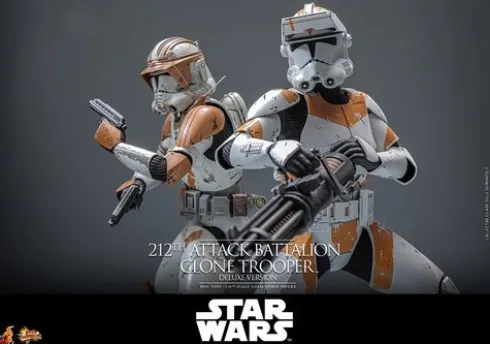 Star Wars: The Clone Wars Figura 1/6 212th Attack Battalion Clone Trooper Deluxe Version 30 cm