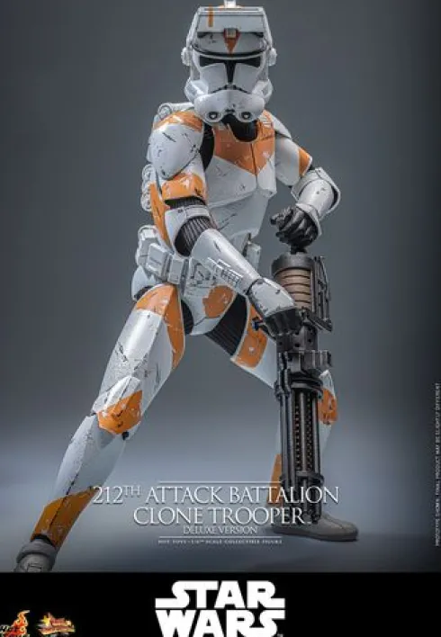 Star Wars: The Clone Wars Figura 1/6 212th Attack Battalion Clone Trooper Deluxe Version 30 cm