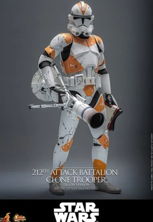 Star Wars: The Clone Wars Figura 1/6 212th Attack Battalion Clone Trooper Deluxe Version 30 cm